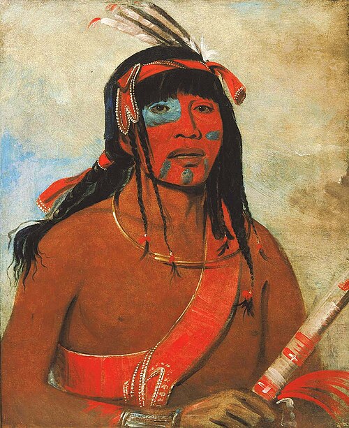 O-tá-wah, The Ottaway, a Warrior, 1835, George Catlin