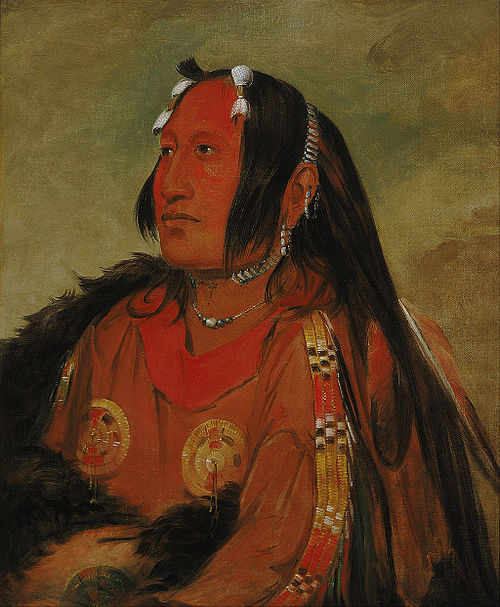 Wi-jún-jon, Pigeon's Egg Head (The Light), a Distinguished Young Warrior, 1831, George Catlin