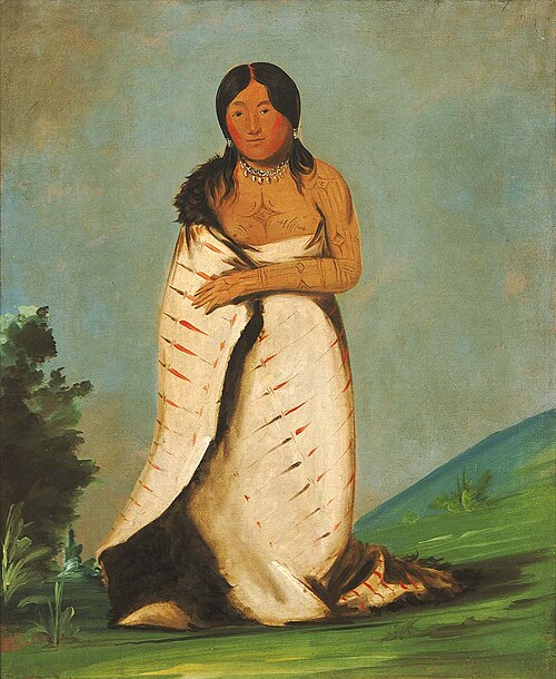 Hee-láh-dee, Pure Fountain, Wife of The Smoke, 1832, George Catlin