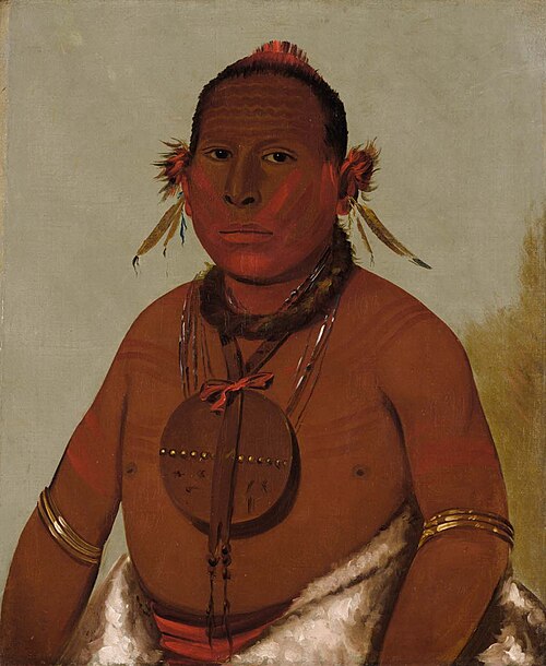 Wa-sáw-me-saw, Roaring Thunder, Youngest Son of Black Hawk, 1832, George Catlin