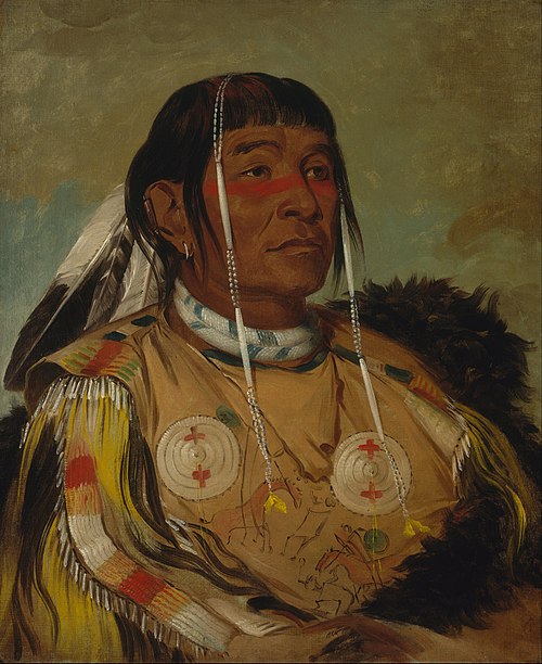 Sha-có-pay, The Six, Chief of the Plains Ojibwa, 1832, George Catlin