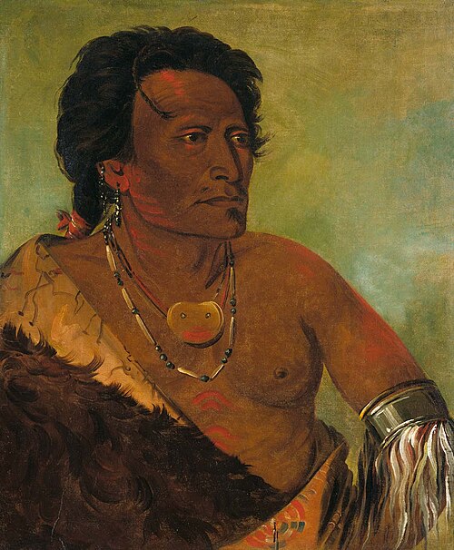 Sky-se-ró-ka, Second Chief of the Tribe, 1834, George Catlin