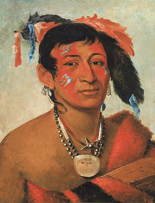 Sha-wá-no, The South, a Noted Warrior, 1831, George Catlin