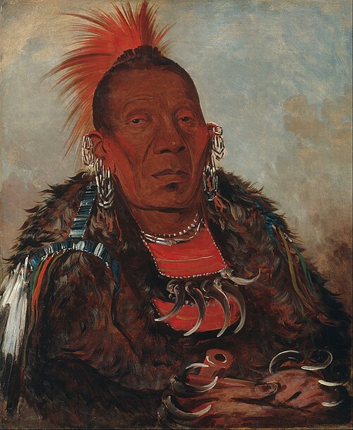 Wah-ro-née-sah, The Surrounder, Chief of the Tribe, 1832, George Catlin