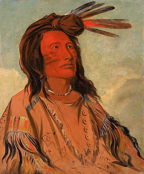 Tchán-dee, Tobacco, an Oglala Chief, 1832, George Catlin