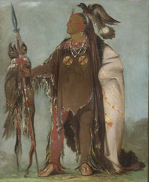 Pa-rís-ka-róo-pa, Two Crows, a Band Chief, 1832, George Catlin