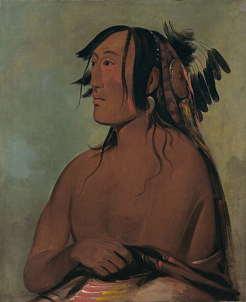Pa-ris-ka-roó-pa, Two Crows, the Younger, 1832, George Catlin