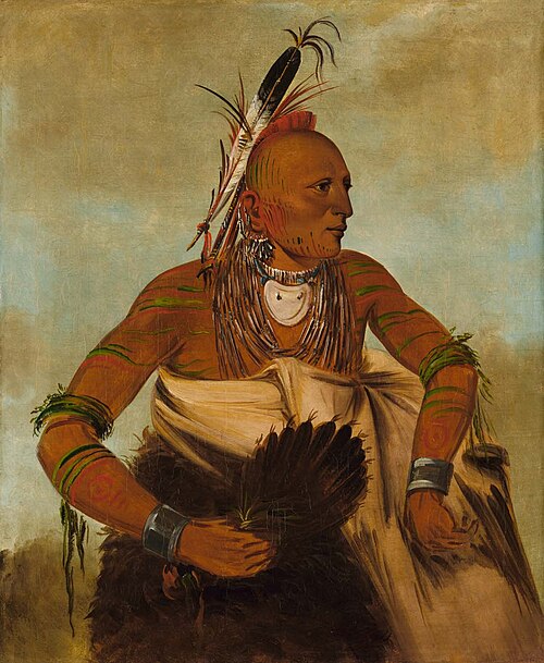 Wa-ho-béck-ee, a Handsome Brave, 1834, George Catlin