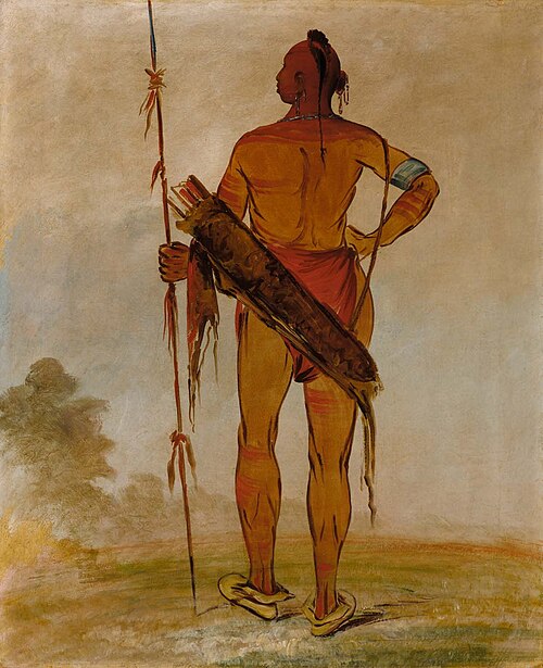 Pa-hú-sha, White Hair, the Younger, a Band Chief, 1834, George Catlin