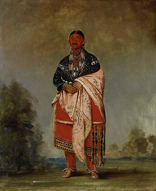Wife of Kee-o-kúk, 1835, George Catlin