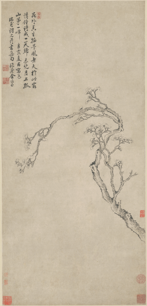 金俊明梅花轴, , Jin Junming