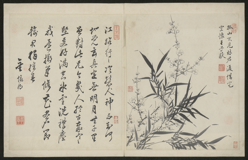 金俊明梅花图册, , Jin Junming