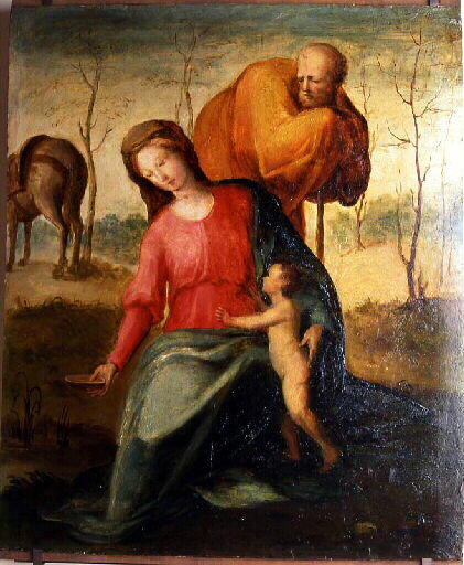 Fuite en Égypte, 1550, Domenico Beccafumi