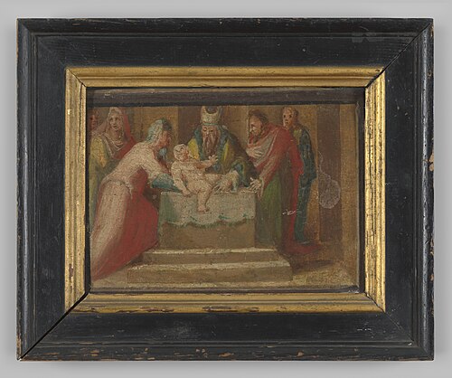 De opdracht in de tempel, 1574, Domenico Beccafumi