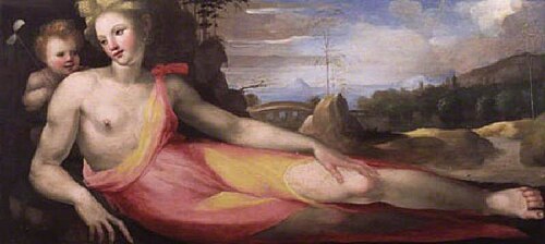 Reclining Nymph, 1519, Domenico Beccafumi
