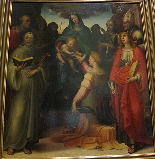 Matrimonio mistico di santa caterina, , Domenico Beccafumi