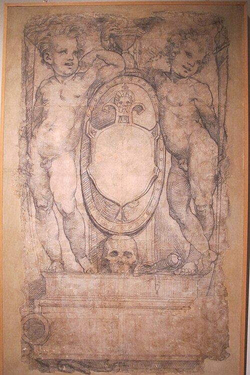 putti reggistemma, 1530, Domenico Beccafumi