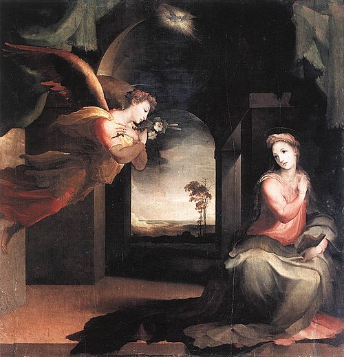 L'Annonciation, 1546, Domenico Beccafumi