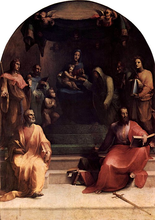 Mariage mystique de sainte Catherine, 1528, Domenico Beccafumi