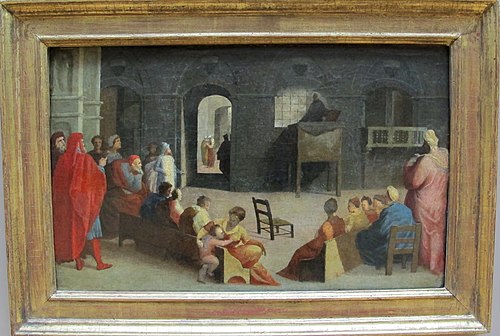 La Prédication de saint Bernardin de Sienne, 1537, Domenico Beccafumi