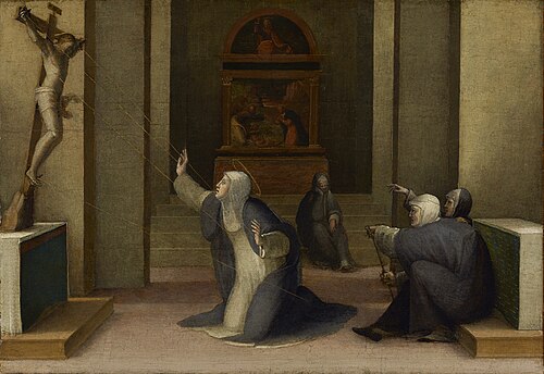 Saint Catherine of Siena Receiving the Stigmata, 1513, Domenico Beccafumi