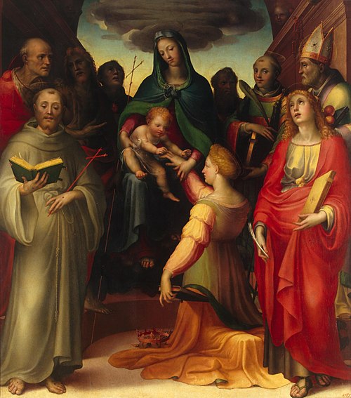 Mystic Marriage of St Catherine, 1509, Domenico Beccafumi