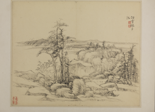吴麐山水册, , Wu Lin