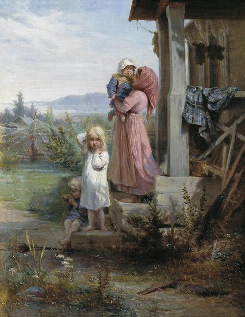 Утро в деревне, 1880, Nikolaï Kochelev