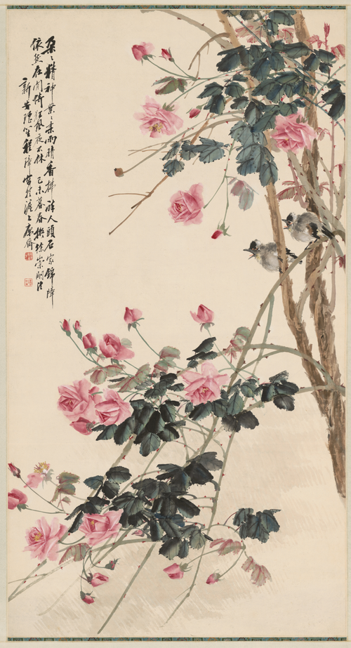 程璋月季轴, 1919, Zhang Cheng