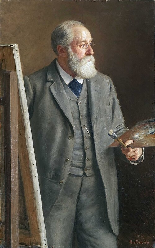 Portrait of Hans Fredrik Gude, 1893, Nils Gude