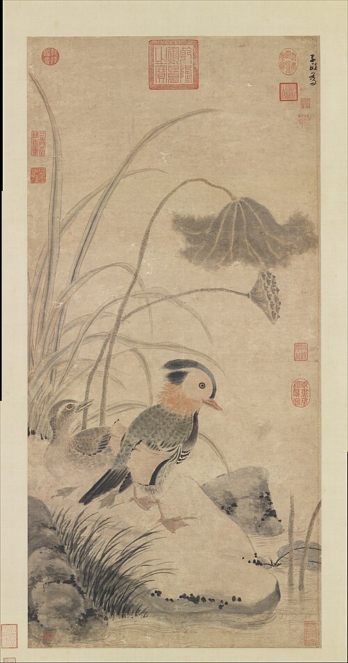 Withered Lotuses and Mandarin Ducks, , Zhang Zhong