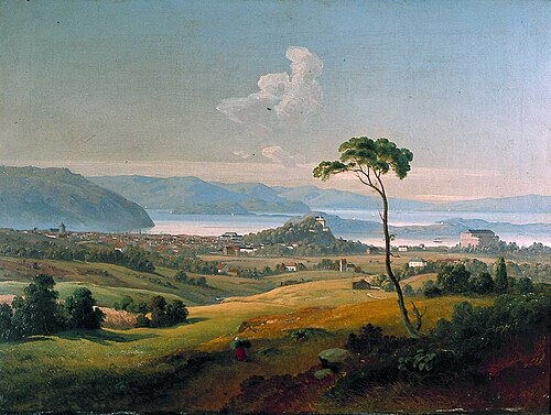 Utsikt fra Korpehaugen, 1841, Joachim Frich