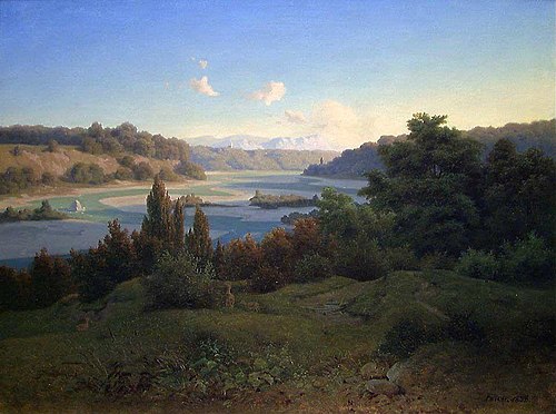 River Landscape, 1838, Joachim Frich