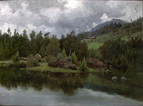 Landscape Study, 1900, Joachim Frich