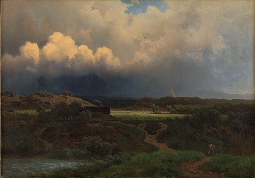 Landscape with stormy Sky, 1855, Joachim Frich
