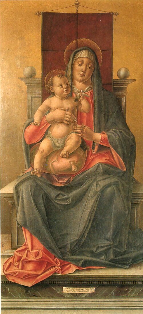 Madonna col Bambino in trono, 1485, Bartolomeo Vivarini