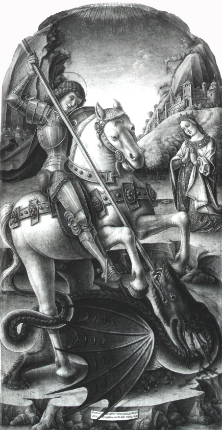 Saint George kills the dragon, 1485, Bartolomeo Vivarini