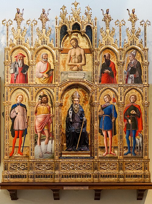 Saint Anthony Abbot polyptych, 1464, Bartolomeo Vivarini