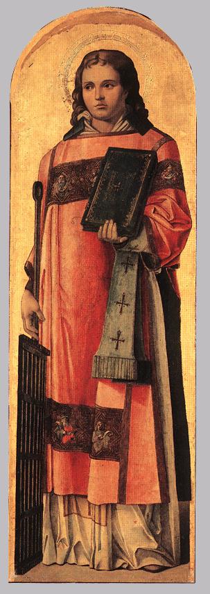 St Lawrence the Martyr, 1450, Bartolomeo Vivarini
