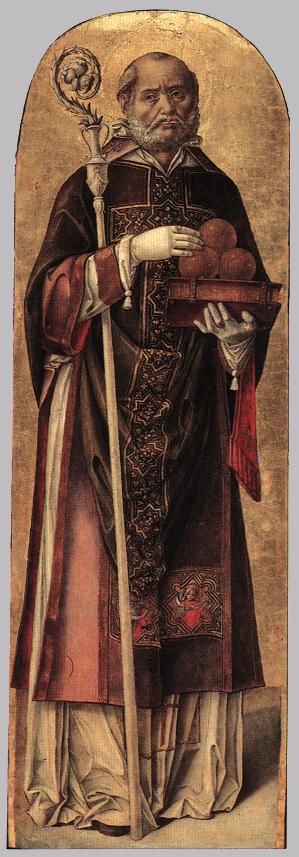 St Nicholas of Bari, 1450, Bartolomeo Vivarini