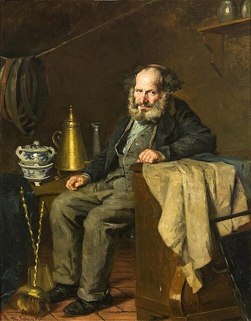 Joodse antiekhandelaar, 1899, Thérèse Schwartze