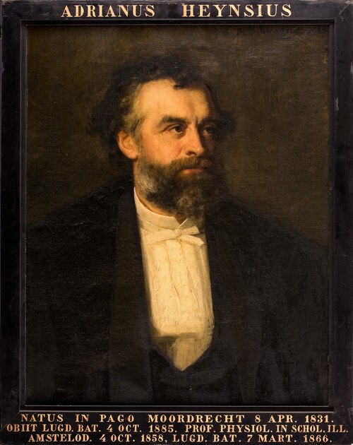 Portret van Adriaan Heynsius, hoogleraar Fysiologie en Histologie te Leiden, 1883, Thérèse Schwartze