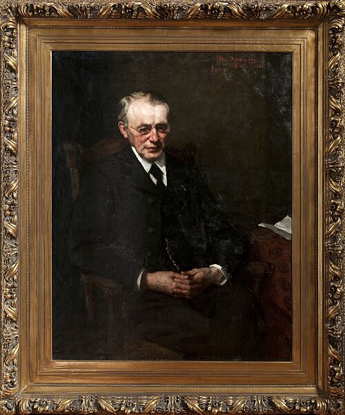 Portret "Gerrit Jan van Heek" op doek door Thérese van Duyl-Schwartze, begin 1900, 1909, Thérèse Schwartze