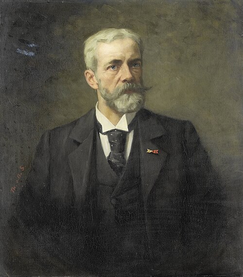 Portrait of Frederik Daniël Otto Obreen (1840-96), director Rijksmuseum, 1910, Thérèse Schwartze
