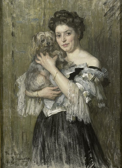 Portrait of Maria Catharina Josephine Jordan, wife of the painter George Hendrik Breitner, 1902, Thérèse Schwartze