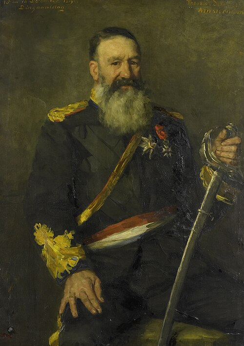 Portrait of Petrus Jacobus Joubert - Commander-General of the South African Republic, 1890, Thérèse Schwartze