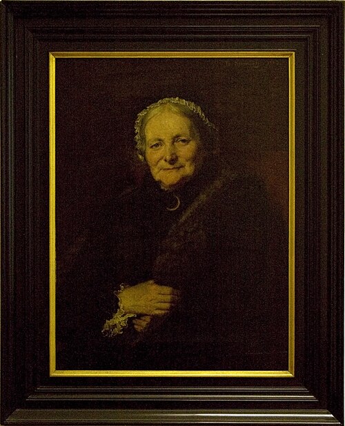 Portrait of museum benefactress C.M. van der Goot-Mabé Grevingh, 1883, Thérèse Schwartze