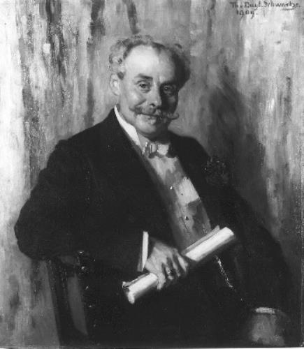 Portrait of the actor Ernst Tourniarie (1849 - 1921), 1909, Thérèse Schwartze