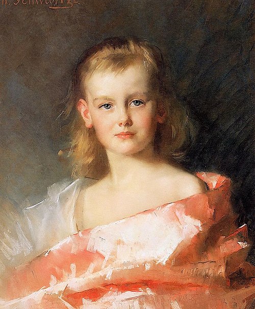 Portrait de Wilhelmina, 1888, Thérèse Schwartze