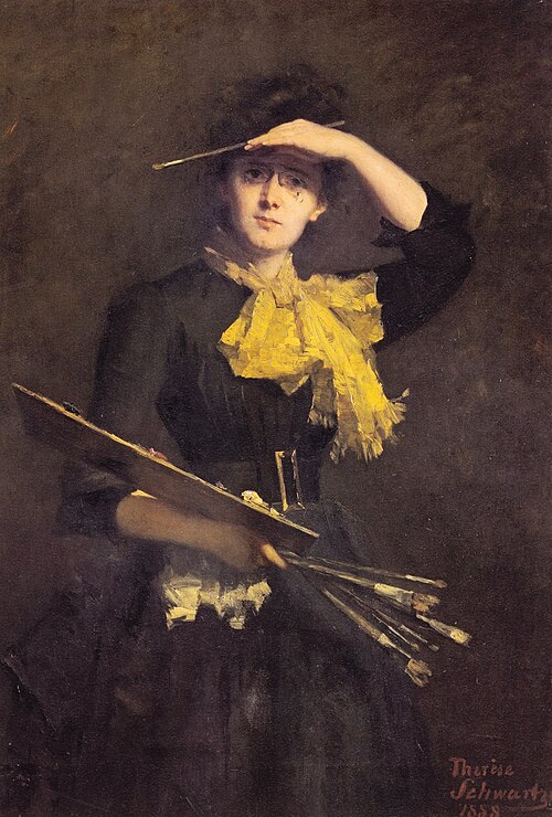 Autoportrait, 1888, Thérèse Schwartze